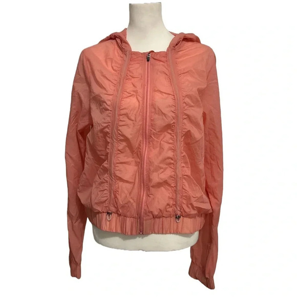 NWOT Fabletics Donovan Windbreaker in Blossom. Lightweight.Large. - Picture 4 of 8